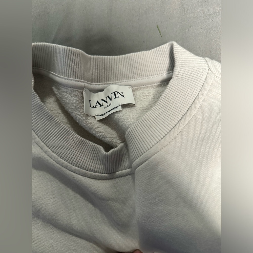 Lanvin Grey Crew Neck Sweater